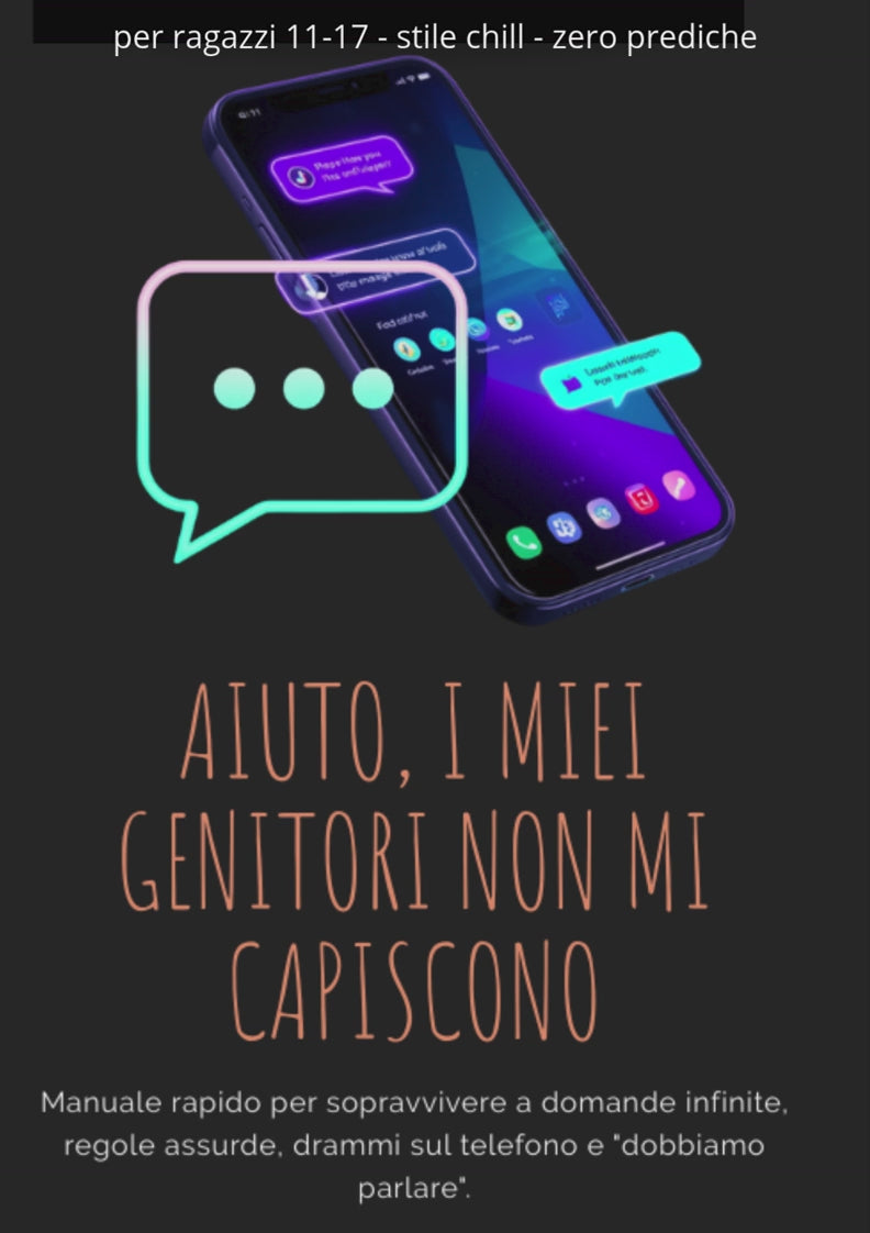 AIUTO!  i miei genitori non mi capiscono